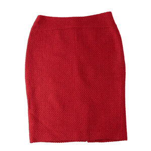 Moulinette Soeurs Pencil Skirt 6 Tweed Classic Boucle Wool Retro Valentines Day